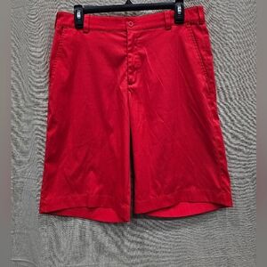 Nike Dri-Fit Red Golf Shorts Performance Tour Size 30